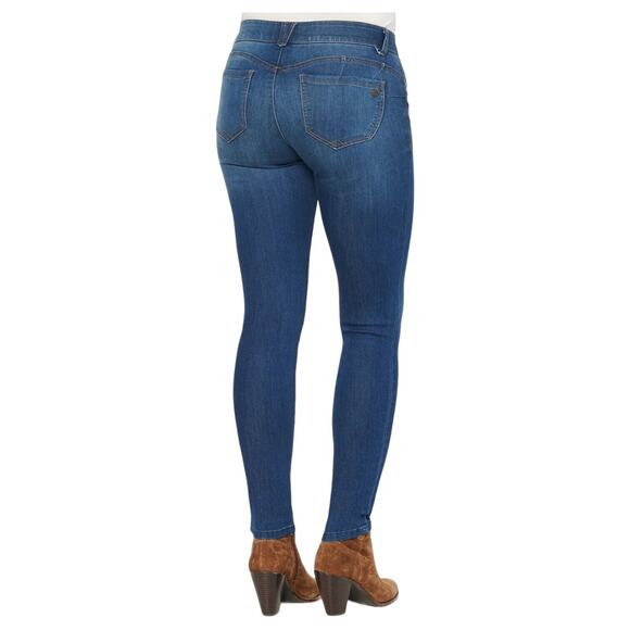 Democracy Jeans Womens 6 Ab Solution Jegging Booty Lift Mid Rise Skinny Blue - Picture 14 of 16